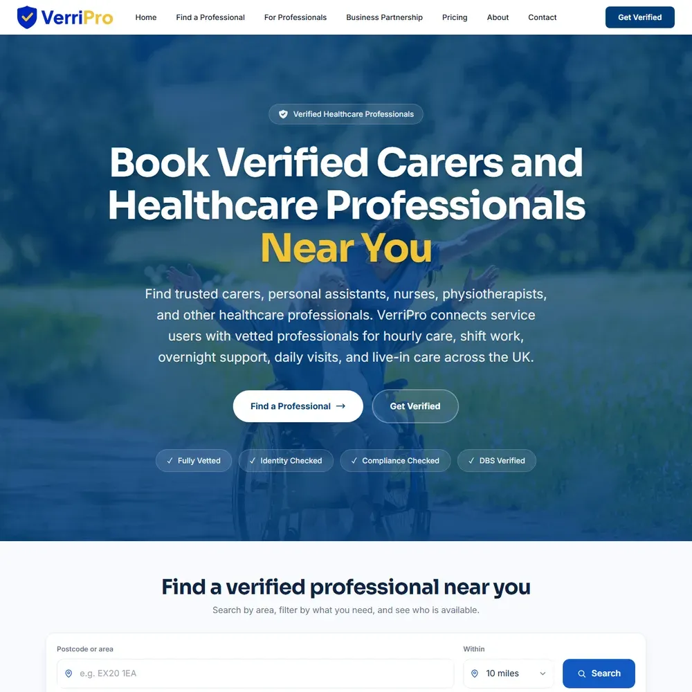 The VerriPro website